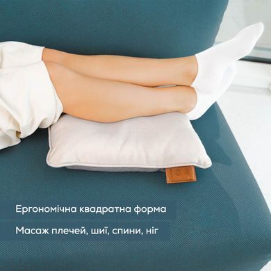 Beurer Масажна подушка для плечей, шиї, спини, ніг, літій- іонний акум., вага - 1,85кг, змінний чохол, бежевий MG_139_BEIGE фото
