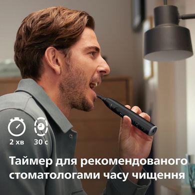 Philips Щітка зубна електр., Sonicare 7100 Series, 62т. колив/хв, насадок-1, футляр, чорний HX7421/01 фото