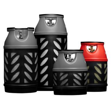 Hexagon Ragasco Балон газовий композитний Gutgas Ragasco CRS-18.2, 18.2л, пропан/бутан 7.5кг/8.5кг, 30бар, вентиль Shell (український стандарт), 4.4кг GHCL1822S фото