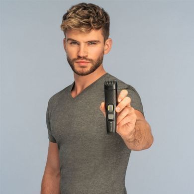Remington Тример Style Series, для бороди і вусів, АААх2, роторний мотор, чохол, сталь, чорний MB3000 фото