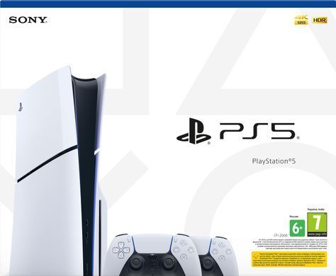 PlayStation Игровая консоль 5 Slim Blu-ray (2 геймпада Dualsense) 1000042053 фото