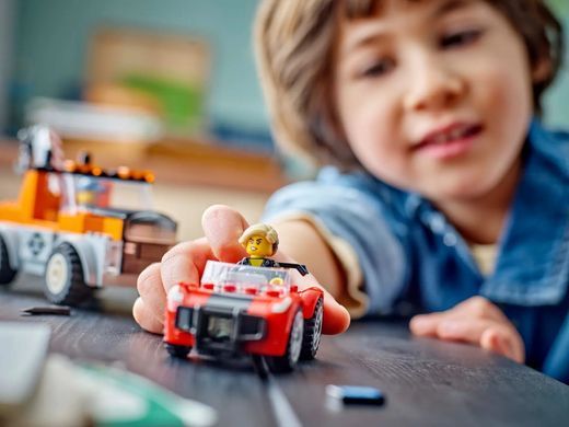 LEGO Конструктор City Эвакуатор и ремонт спортивних авто 60435 фото
