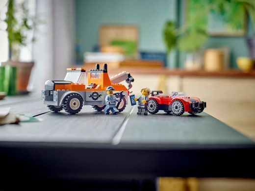 LEGO Конструктор City Эвакуатор и ремонт спортивних авто 60435 фото