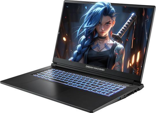 Dream Machines Ноутбук Dream Machines RG5050-17 17.3FHD IPS, Intel i9-14900HX, 16GB, F1TB, NVD5050-8, DOS, чорний RG5050-17UA29 фото