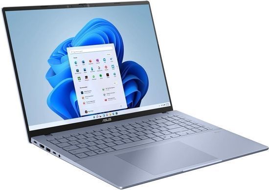 ASUS Ноутбук ASUS Vivobook S16 S3607NA-SH003W 16" WUXGA OLED, Qualcomm X2 Elite, 16GB, F512GB, UMA, Win11, Блакитний 90NB17P5-M00030 фото