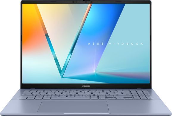 ASUS Ноутбук ASUS Vivobook S16 S3607NA-SH003W 16" WUXGA OLED, Qualcomm X2 Elite, 16GB, F512GB, UMA, Win11, Блакитний 90NB17P5-M00030 фото
