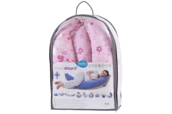 Nuvita Подушка для вагітних і для годування Dreamwizard 10в1 рожевий NV7100PINK фото