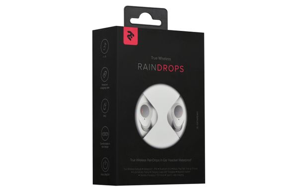 Навушники 2E RainDrops True Wireless Waterproof Mic White 2E-EBTWRDWT фото