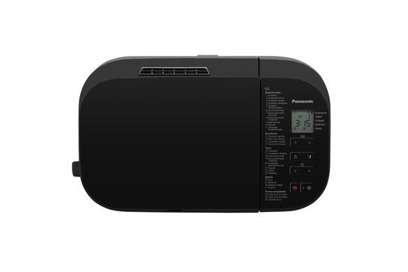 Panasonic Хлебопечка 550Вт, программ-30, макс.вес -1.25кг, форма-прямоугольник, металл, черный SD-YR2550STS фото