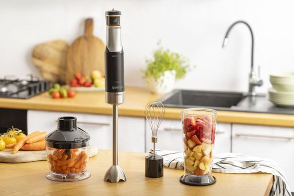 Gorenje Блендер Gorenje заглибний 1500Вт, 4в1, чаша-800мл, подрібнювач, чорний
