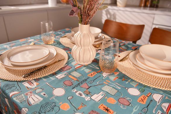 ARDESTO Скатерть Cookery 140х180см, 90% полиэстер, 10% хлопок