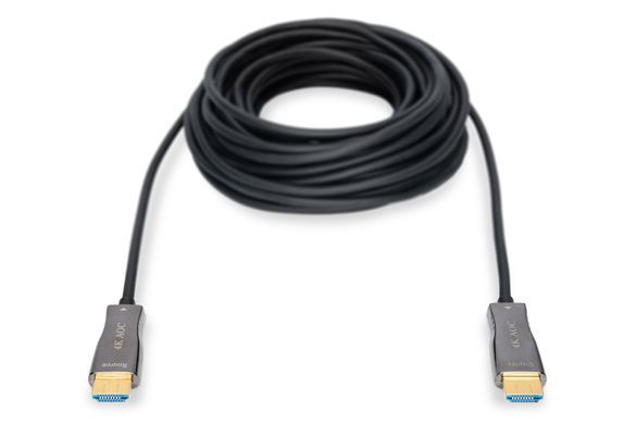 Digitus Кабель HDMI UHD 4K, AOC hybrid-fiber, type A M/M, 15м, черный AK-330125-150-S фото