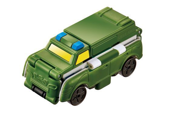 Flip Cars Машинка-трансформер 2 в 1 Грузовик связи и Военная скорая помощь EU463875-15 фото