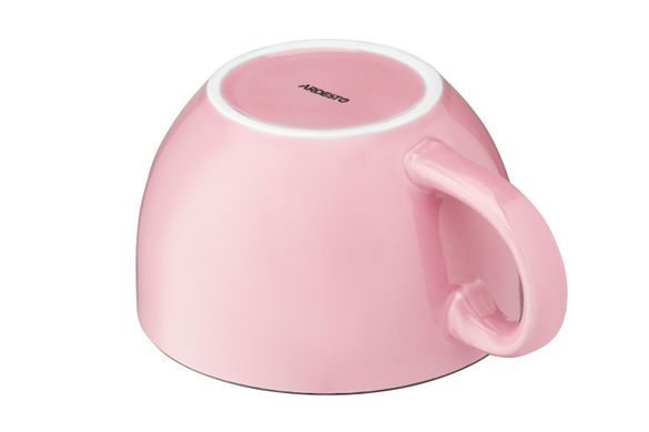Чашка Ardesto Floerino, 480 мл, рожева, кераміка AR3485P фото