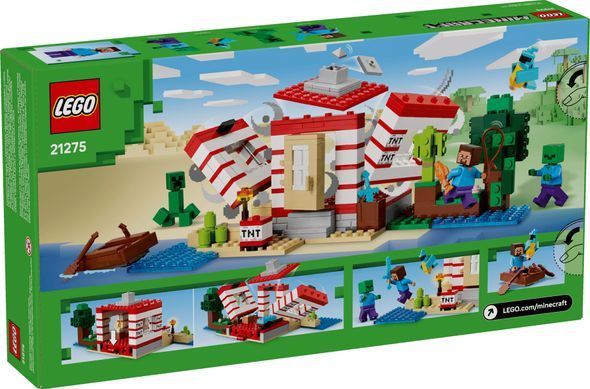 LEGO Конструктор LEGO Minecraft Будинок з вибухівки в джунглях 21275 фото