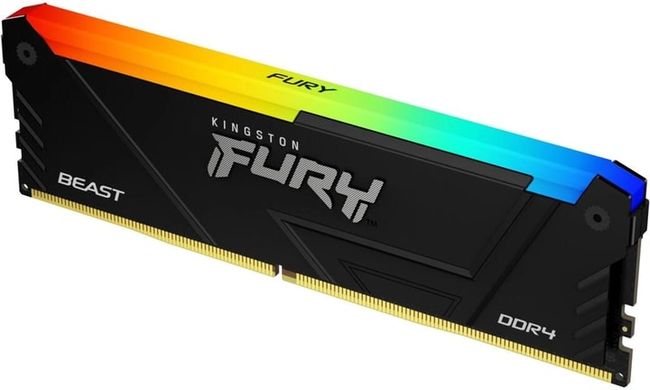 Kingston Пам'ять ПК DDR4 32GB KIT (16GBx2) 3200 FURY Beast RGB KF432C16BB2AK2/32 фото
