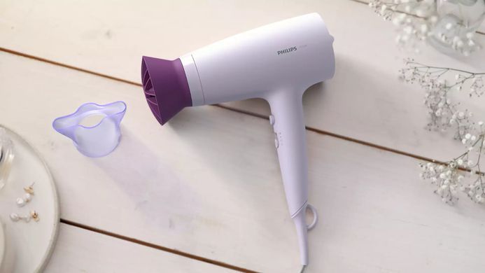 Philips Фен 3000 Series, 2100Вт, 3 режими, хол. обдув, ліловий BHD341/10 фото