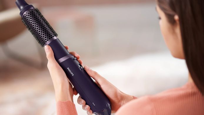 Philips Фен-щітка 3000 Series, 800Вт, іонізація, 3 насадки, фіолетовий BHA305/00 фото