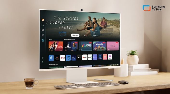 Samsung Монитор 32"Smart M8 S32BM801 HDMI, USB, Bluetooth, MM, Cam, VA, 3840x2160, 4ms LS32DM801UIXUA фото