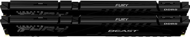 Kingston Пам'ять ПК DDR5 32GB KIT (16GBx2) 6000 Beast Black XMP KF560C30BBK2-32 фото