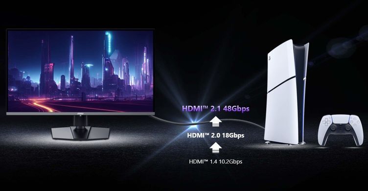 MSI Монітор MSI 31.5" MAG 322UP-E16 2xHDMI, DP, USB-C, Audio, QD-OLED, 3840x2160, 165Hz, 0.03ms, sRGB 138%, FreeSync, HAS, HDR400 9S6-3DD29A-049 фото