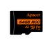 Apacer Карта пам'яті microSD 64GB C10 UHS-I U3 A2 R100/W80MB/s + SD 1 - магазин Coolbaba Toys
