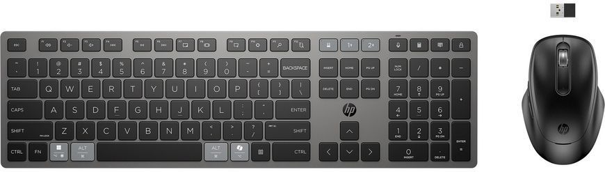 HP Комплект клавіатура та миша НР 720 Multi-Device Rechargeable, BT, EN/UK, чорний 9T5A9AA фото