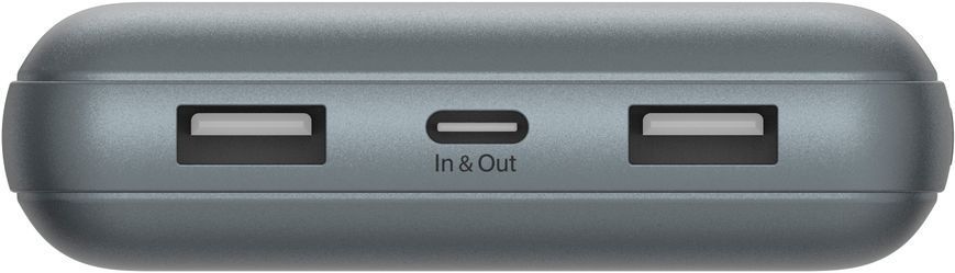 Belkin Акумулятор портативний літій-іонний Power Bank 10000мА&middot;год, 15Вт, 2хUSB-A/USB-C, cірий BPB011BTGY фото