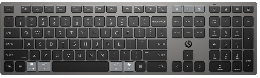 HP Комплект клавіатура та миша НР 720 Multi-Device Rechargeable, BT, EN/UK, чорний 9T5A9AA фото