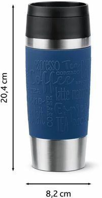 Tefal Термочашка Travel Mug Classic, 360мл, нержавеющая сталь, синий N2020310 фото
