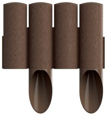 Газонна огорожа Cellfast 4 STANDARD, 2.3м, 10 секцій по 235 мм, коричневий - купити в інтернет-магазині Coolbaba Toys