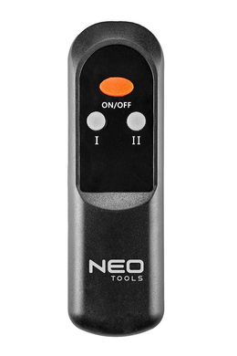Інфрачервоний обігрівач Neo Tools, 2000Вт, 18м кв., 2 рівні потужності, пульт, 62.2х10.5х7.2см, IP65 90-030 фото