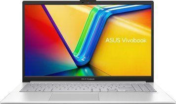 ASUS Ноутбук Vivobook Go 15 E1504FA-BQ1105 15.6" FHD IPS, AMD R3-7320U, 16GB, F512GB, UMA, NoOS, Сріблястий 90NB0ZR1-M01YF0 фото