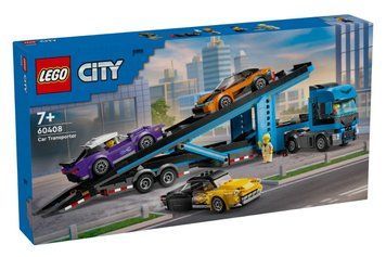 LEGO Конструктор City Грузовик-транспортер со спортивными авто 60408 фото