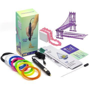 3D-ручка 3Doodler Flow для проф. использования &ndash; СИНЯЯ (8 cтержней, аксессуары) FLOW-INTL фото