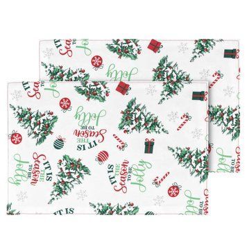 ARDESTO Набір серветок серв. Christmas Tree 30х45см, 2шт, 100% поліестер, зелений