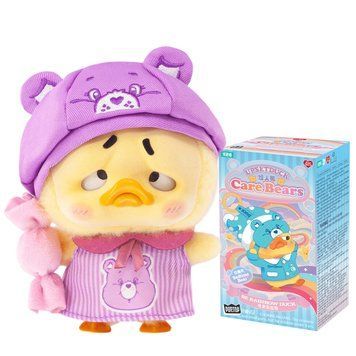 Колекційна м'яка іграшка з кільцем POP TOP 1983toys серії "Upset Duck x Care Bears" - БУДЬ ВЕСЕЛКОЮ (у дисп., в ас.) AP17183806800C фото