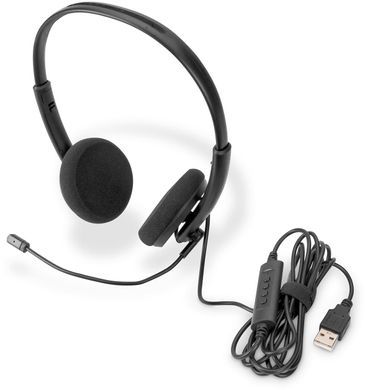 Digitus Гарнітура Stereo Headset, USB, кабель 1.95м DA-12203 фото