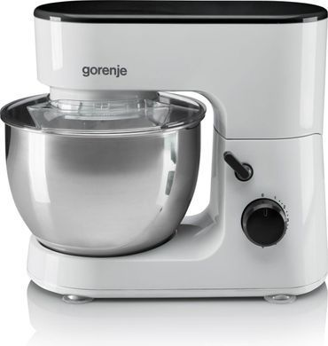 Gorenje Кухонна машина 600Вт, чаша-метал, корпус-пластик, насадок-3, білий MMC600XG фото