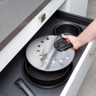 Tefal Кришка із захистом від розбризкування Ingenio, 20-28см, нержавіюча сталь, пластик L9829853 фото
