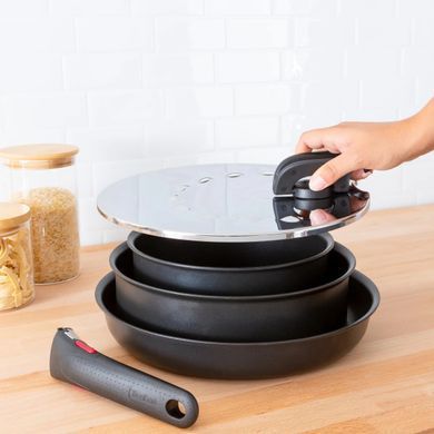 Tefal Кришка із захистом від розбризкування Ingenio, 20-28см, нержавіюча сталь, пластик L9829853 фото