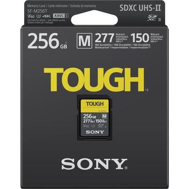 Карта памяти Sony 256GB SDXC C10 UHS-II U3 V60 R277/W150MB/s Tough SFM256T.SYM фото