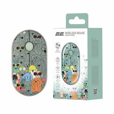 2E Миша MF300 PETS:DOGS Silent WL BT, зелений 2E-MF300WPETSGN фото
