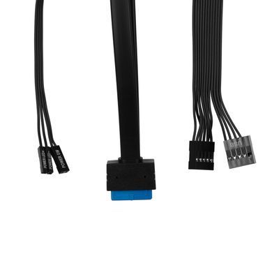 2E Корпус 2E Credo Slim V90B-400 з БЖ 2E ATX400, 1xUSB3.0, 1х USB 2.0, 1xUSB Type-C, 2x90мм, VGA 390мм, mATX, чорний 2E-V90B-400 фото