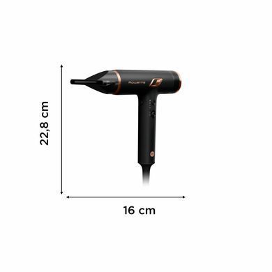 Rowenta Фен T-Shape Maestria Nano, 1700Вт, 3 режими, дифузор, іоніз-я, хол. обдув, чорний HY8310F0 фото