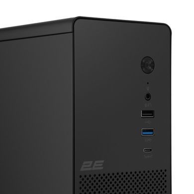 2E Корпус 2E Credo Slim V90B-400 з БЖ 2E ATX400, 1xUSB3.0, 1х USB 2.0, 1xUSB Type-C, 2x90мм, VGA 390мм, mATX, чорний 2E-V90B-400 фото