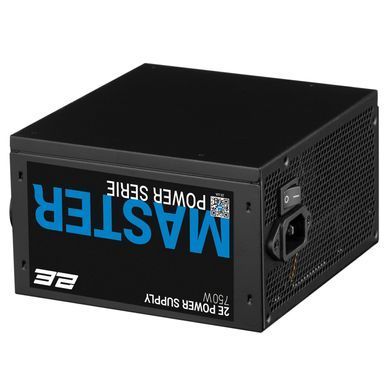Блок питания 2E Master Power (750W), >80%, 80+ White, 120mm, 1xMB 24pin(20+4), 1xCPU 8pin(4+4), 3xMolex, 5xSATA, 4xPCIe 8pin(6+2) 2E-MP750-120APFC фото