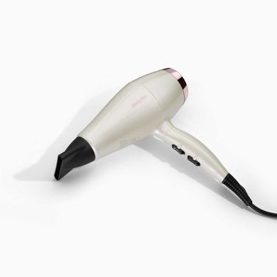 BaByliss Фен Stardust Shimmer, 2000Вт, 3 режими, іонізація, хол. обдув, 1 насадка, білий 5914PE фото