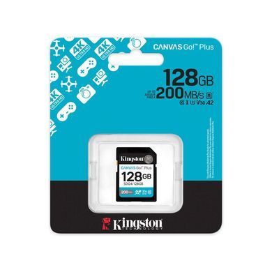 Kingston Карта памяти Kingston SD 128GB C10 UHS-I U3 V30 R200MB/s SDG4/128GB фото