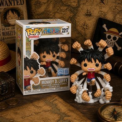 Игровая фигурка FUNKO POP! серии "Большой куш" - ЛУФФИ (Гому Гому но Гатлинг) 92222 фото